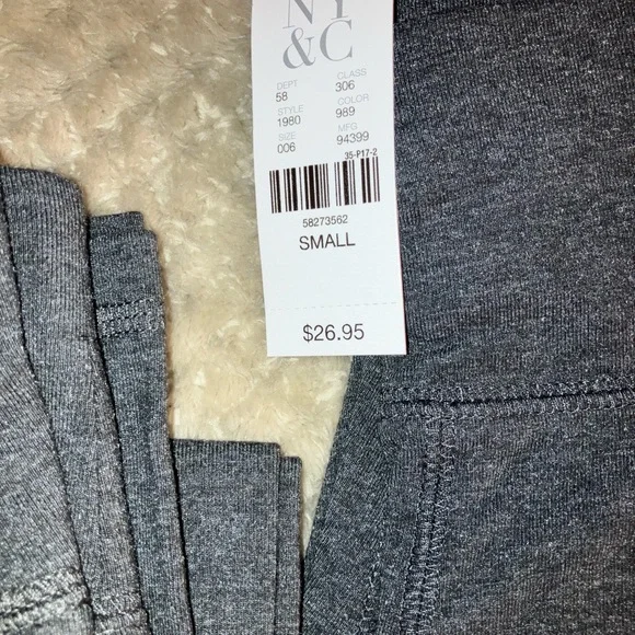 New York & Co. charcoal grey yoga leggings. Size small. Four pairs. - Picture 2 of 5